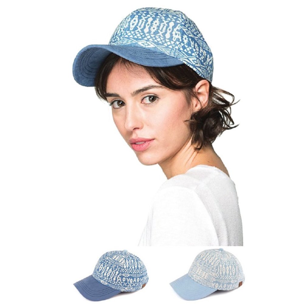 C.C Aztec Pattern Baseball Cap - Picture 4 of 4